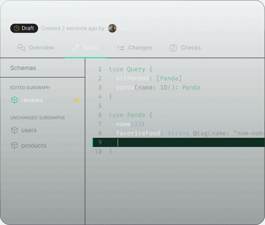 Design, discuss and govern your GraphQL schema.
