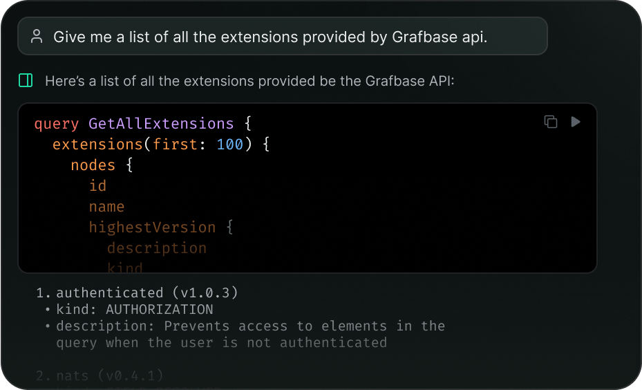 Query with plain language