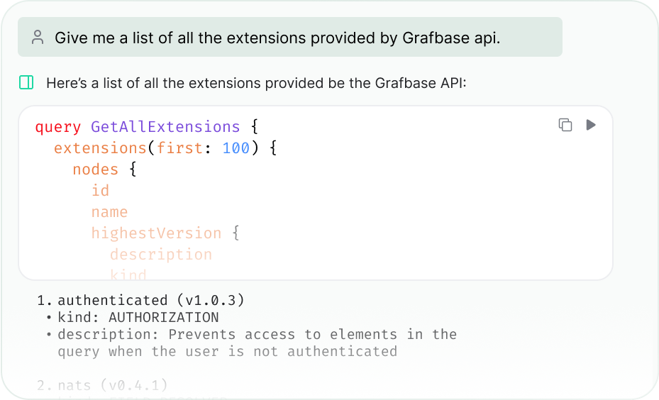 Query with plain language